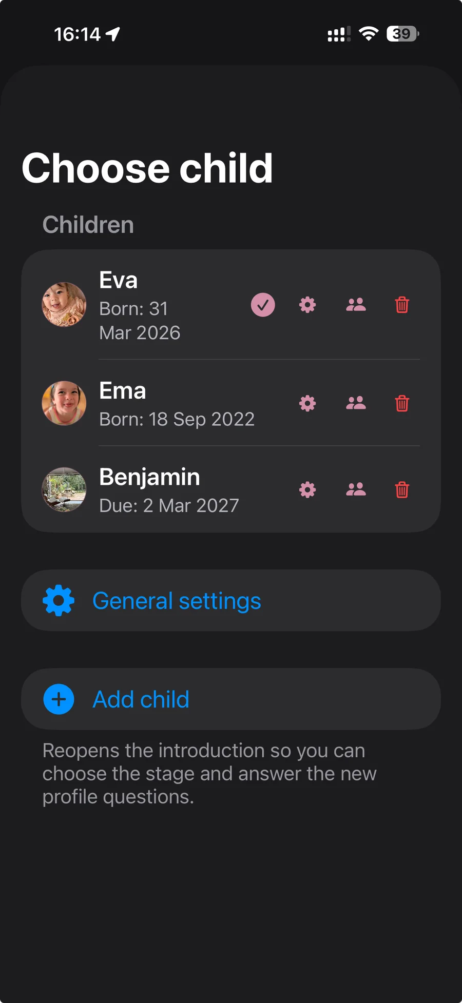 Boodoo iPhone app: Children & pregnancy